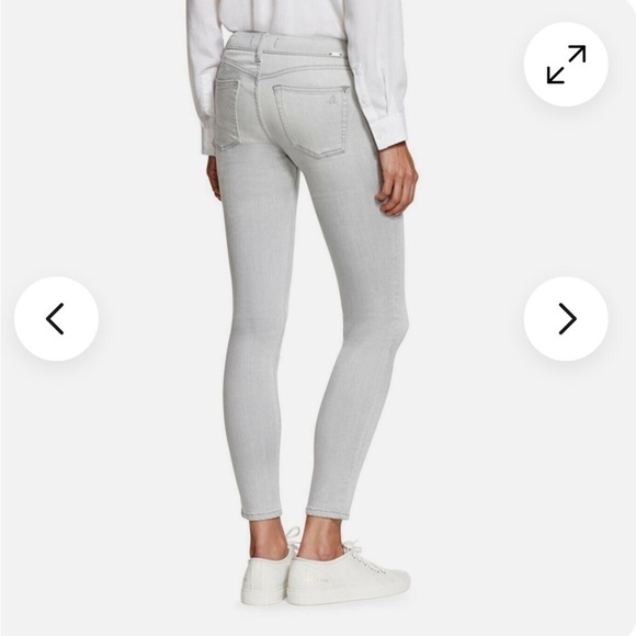 DL1961 Light Gray Margaux Skinny Ankle Instasculpt Jeans - Picture 1 of 13